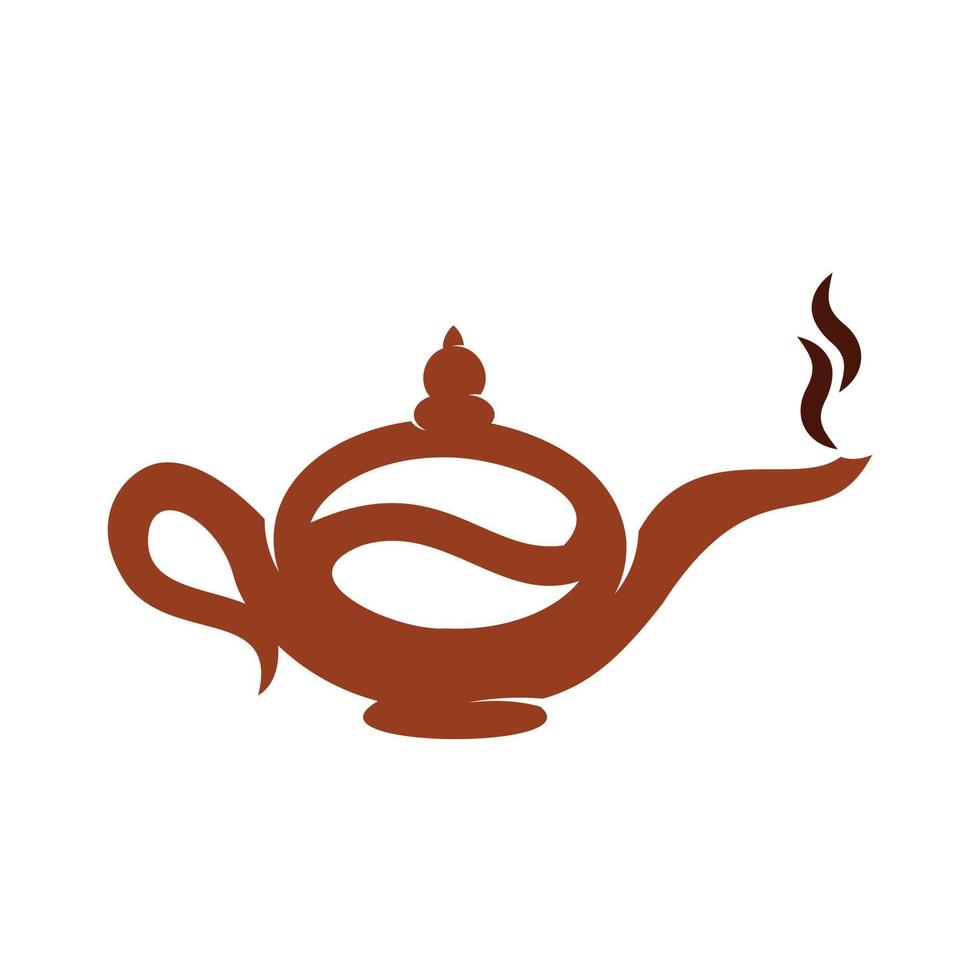 modelo de ícone de design de logotipo de chaleira de café. vetor de design de pote de café.