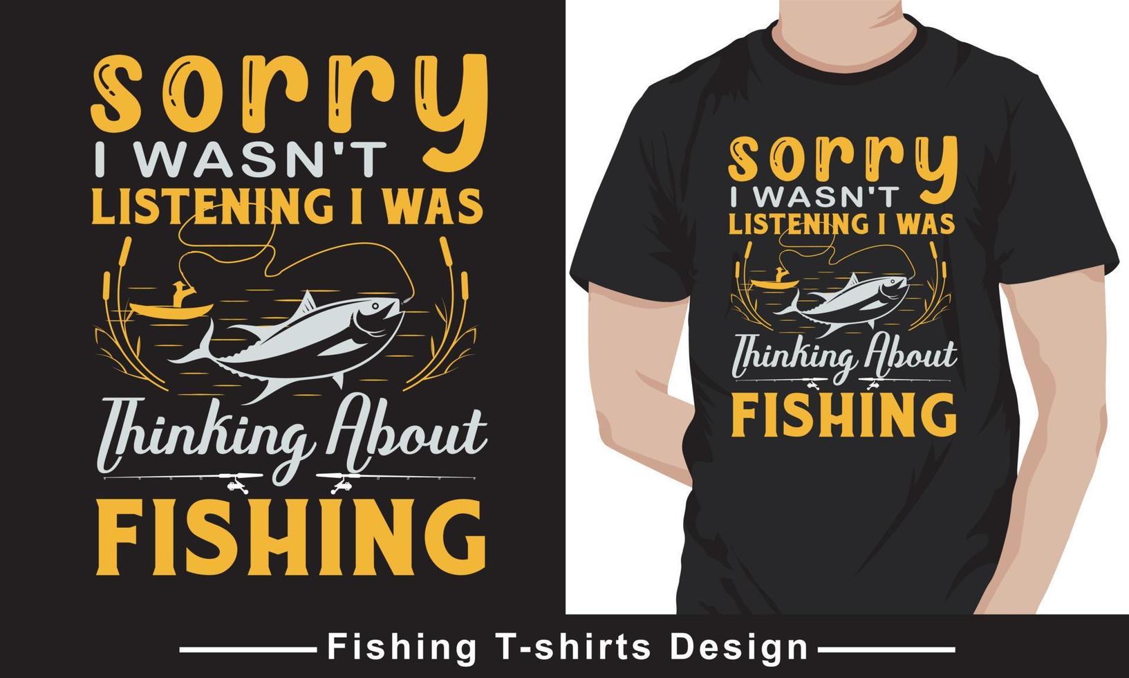 vetor de tipografia de pesca vetor de design de camiseta profissional
