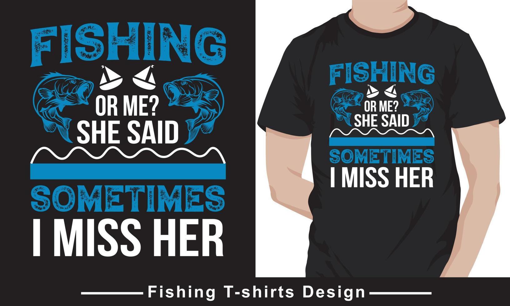 vetor profissional de design de camiseta de pesca