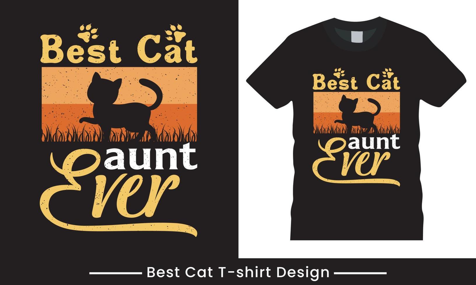 gatos, design de camiseta vintage retrô de gato com vetor e elementos pro vetor