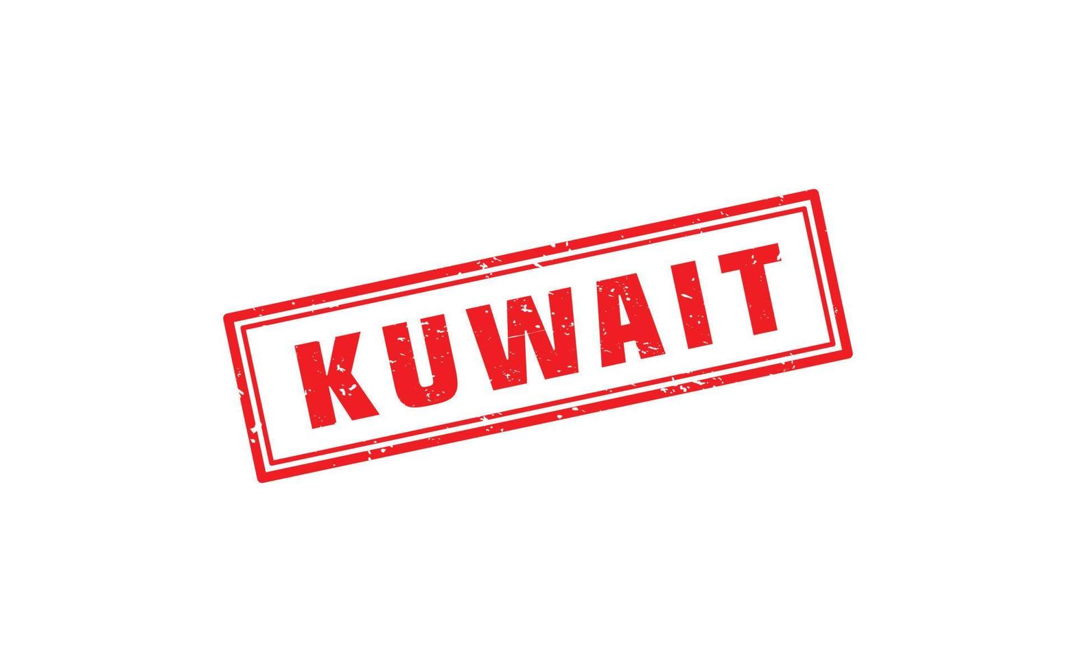 borracha de carimbo do kuwait com estilo grunge em fundo branco vetor