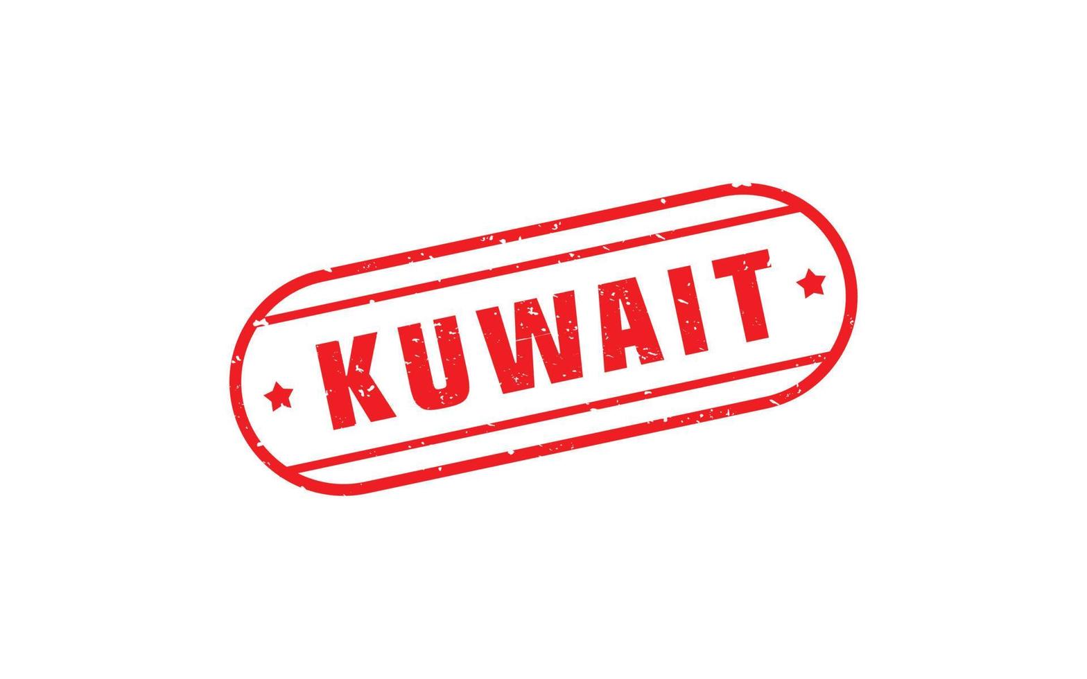 borracha de carimbo do kuwait com estilo grunge em fundo branco vetor