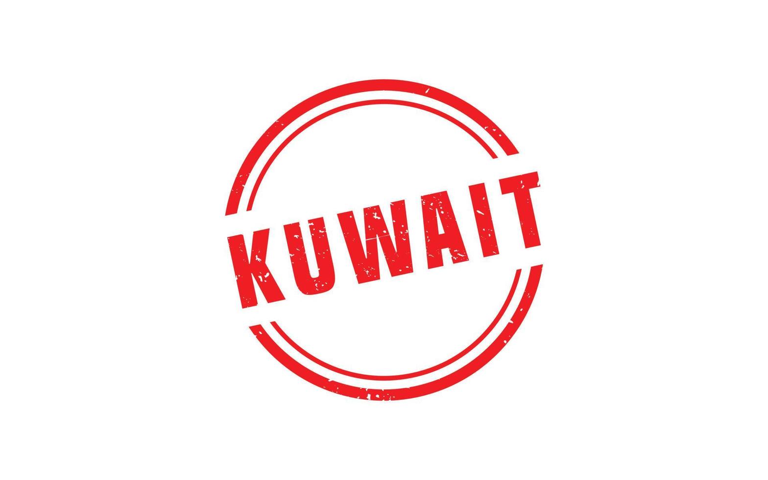 borracha de carimbo do kuwait com estilo grunge em fundo branco vetor