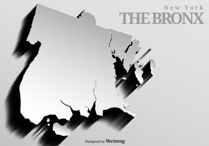 Fundo abstrato do mapa de Bronx vetor