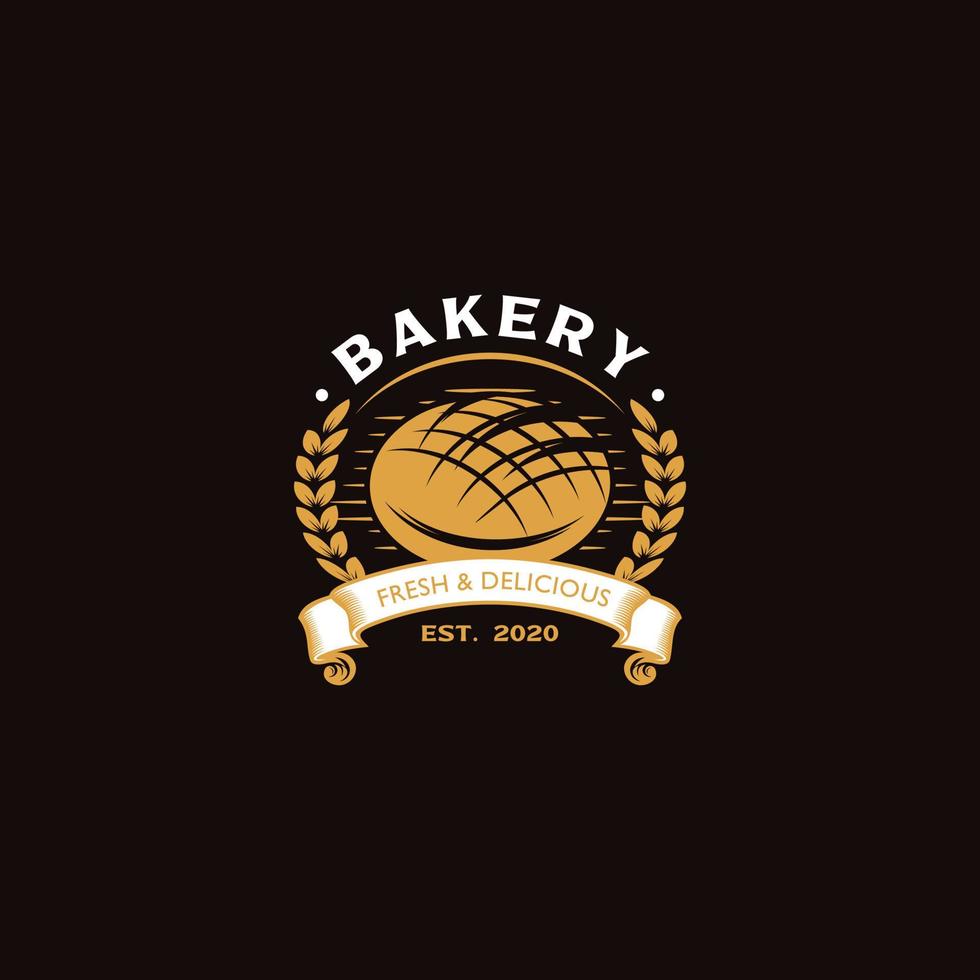 design de vetor de logotipo de padaria
