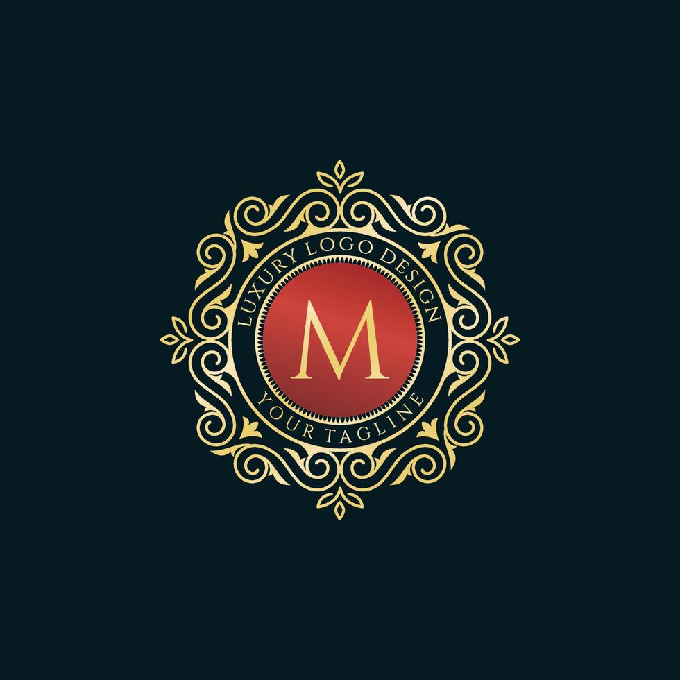 design de logotipo de luxo vetor