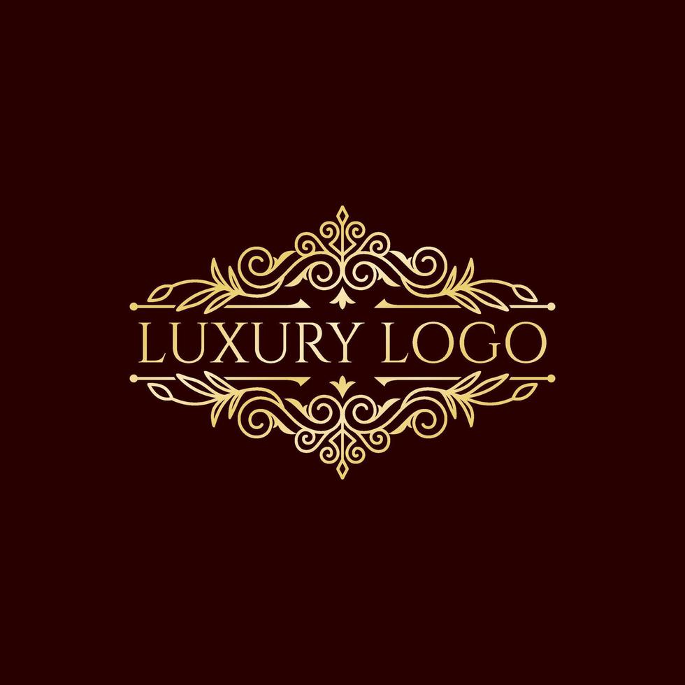 design de logotipo de luxo vetor
