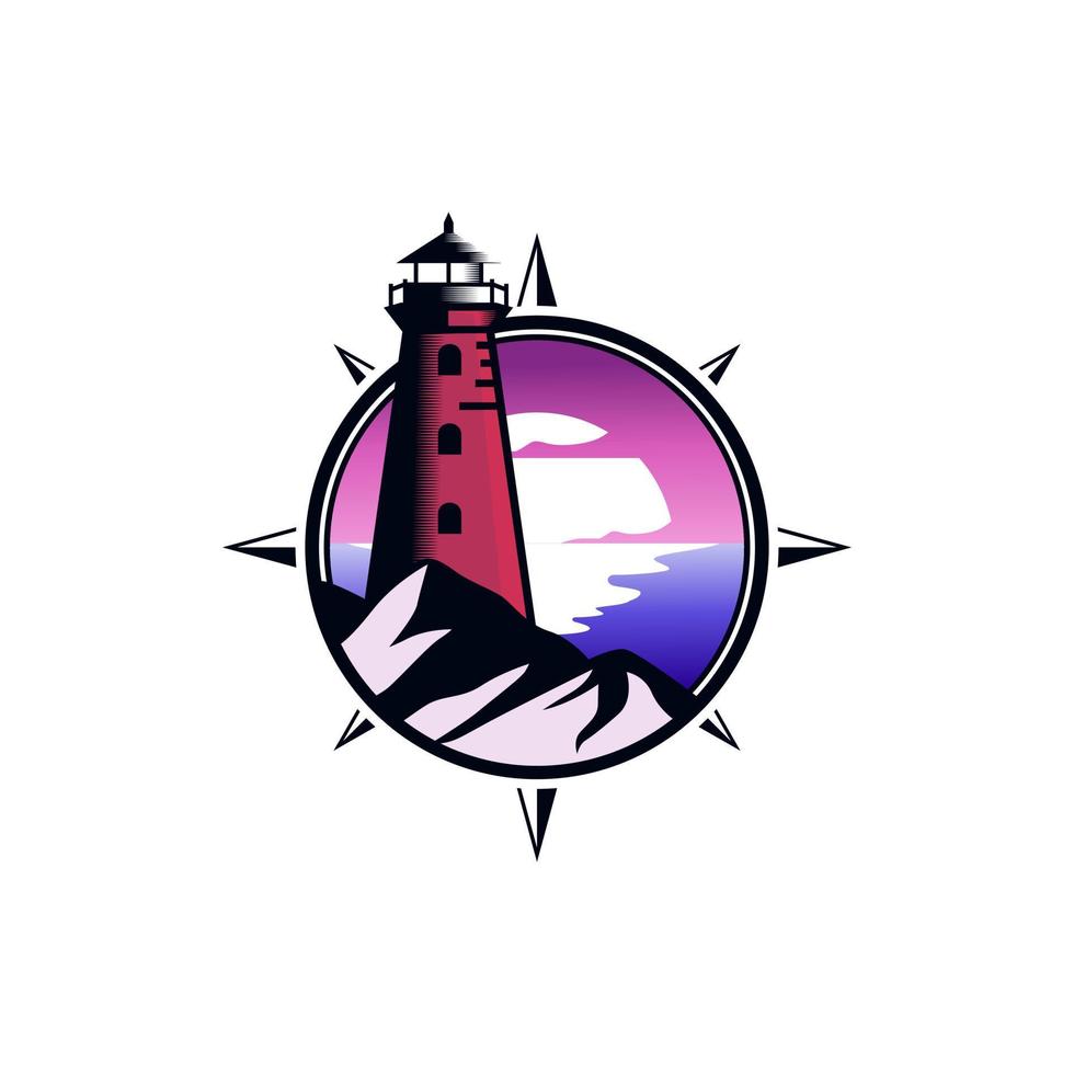 desenho do logotipo do farol vetor