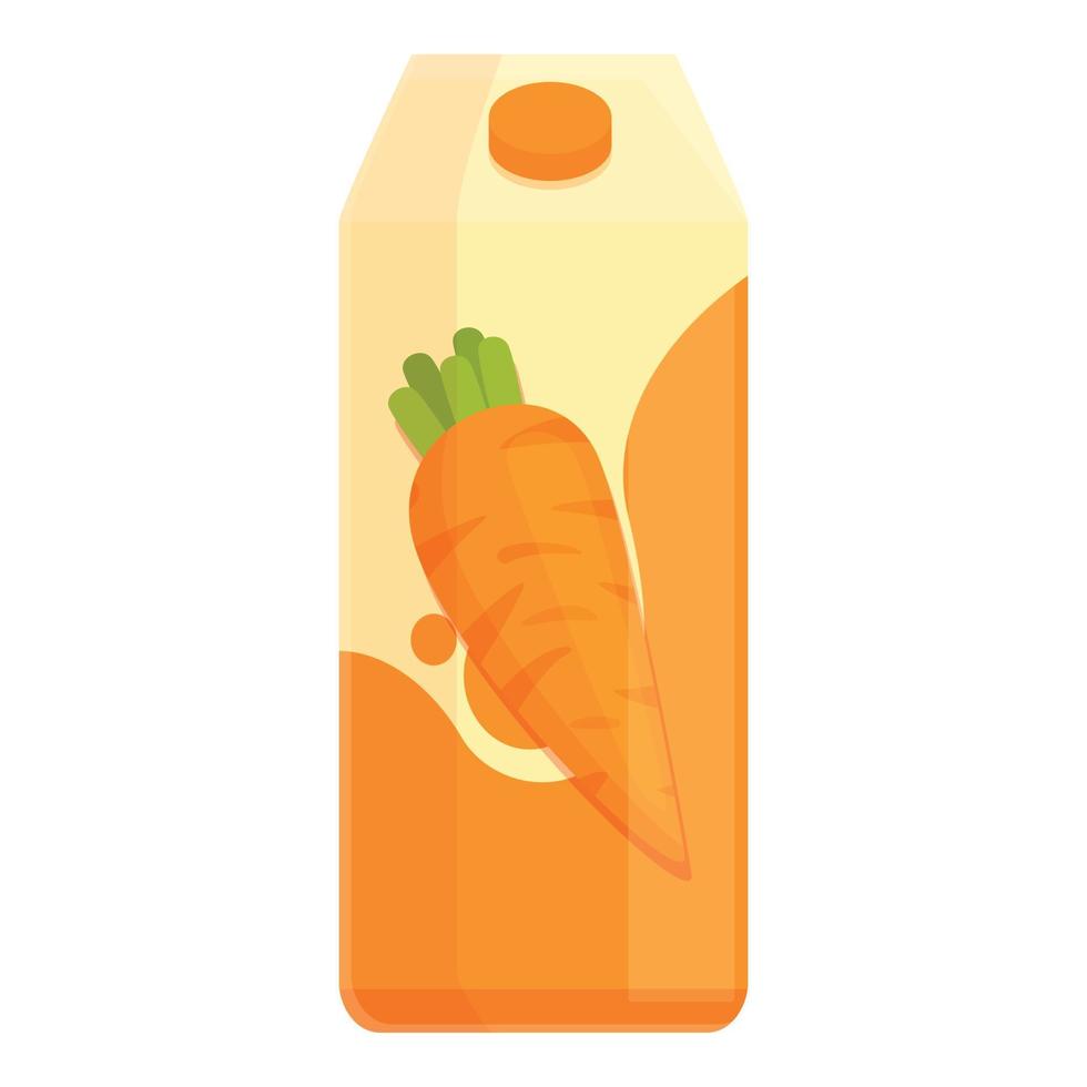 vetor de desenhos animados do ícone do pacote de suco. comida de fruta