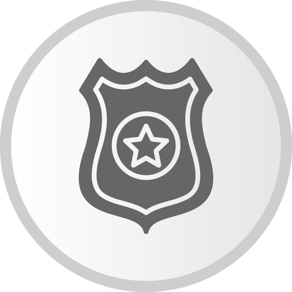 ícone do vetor distintivo da polícia