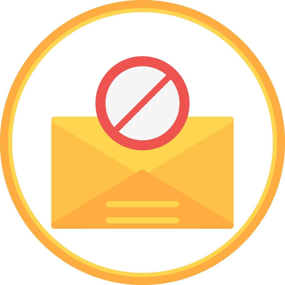 design de ícone de vetor de e-mail de spam