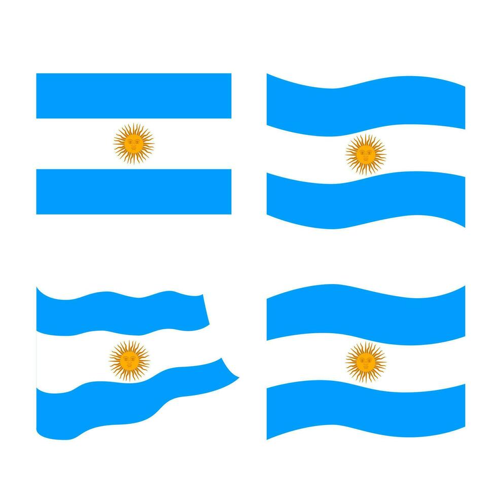 arquivo vetorial de bandeira argentina vetor