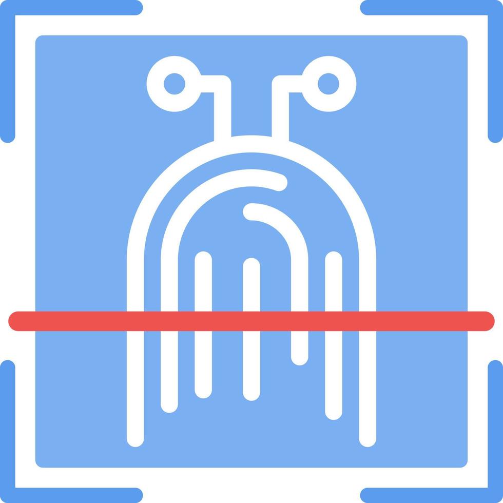 design de ícone de vetor de biometria