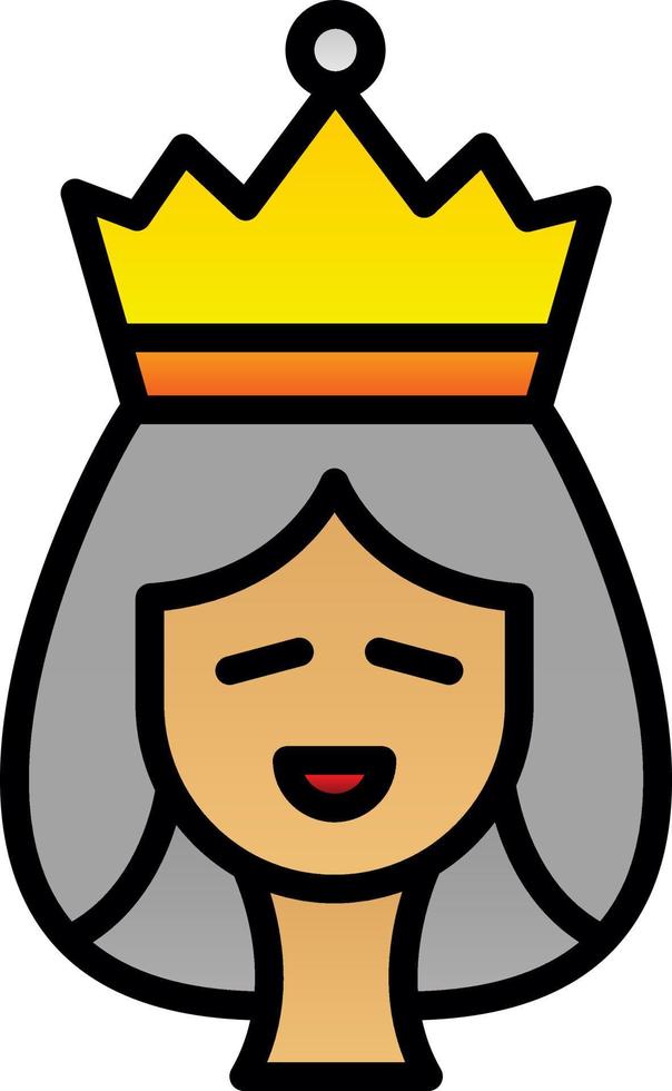 design de ícone vetorial de rainha vetor