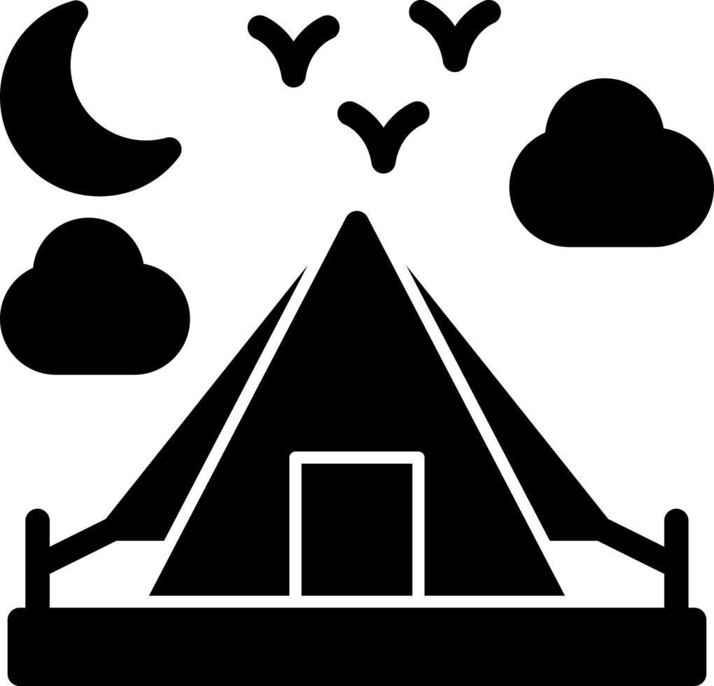 design de ícone de vetor de acampamento