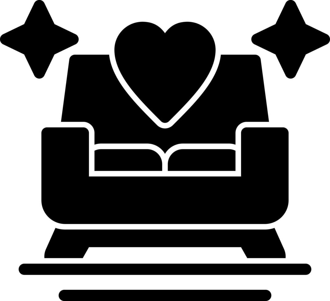 design de ícone de vetor de cadeira de casamento