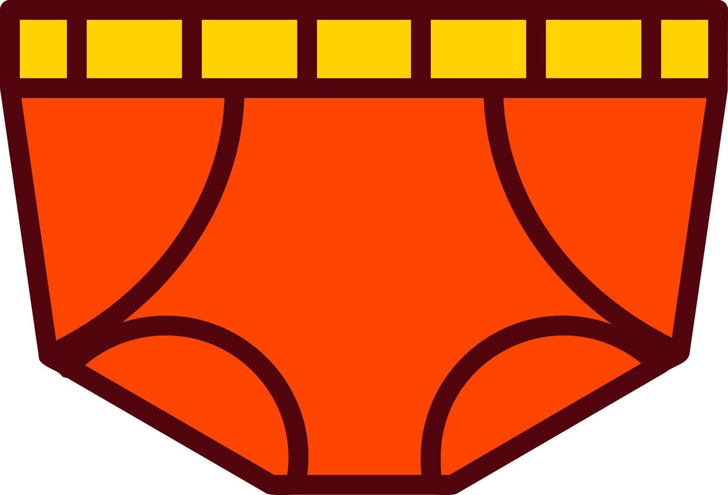 ícone de vetor de cueca