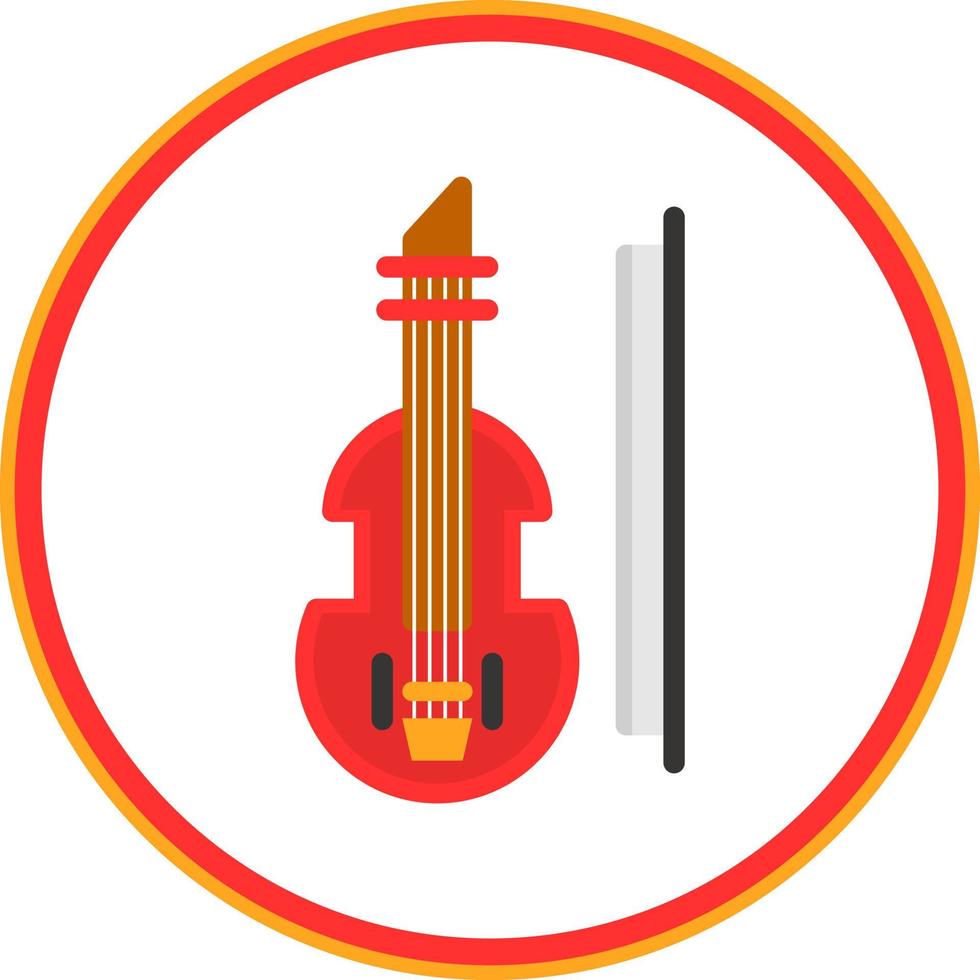 design de ícone de vetor de violino