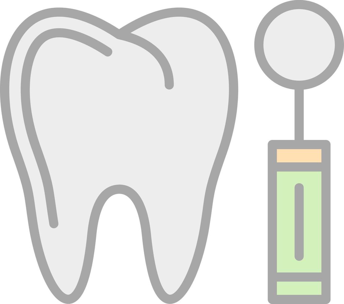 design de ícone de vetor de espelho de dentista