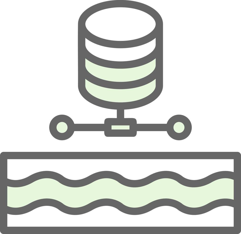 design de ícone de vetor de data lake