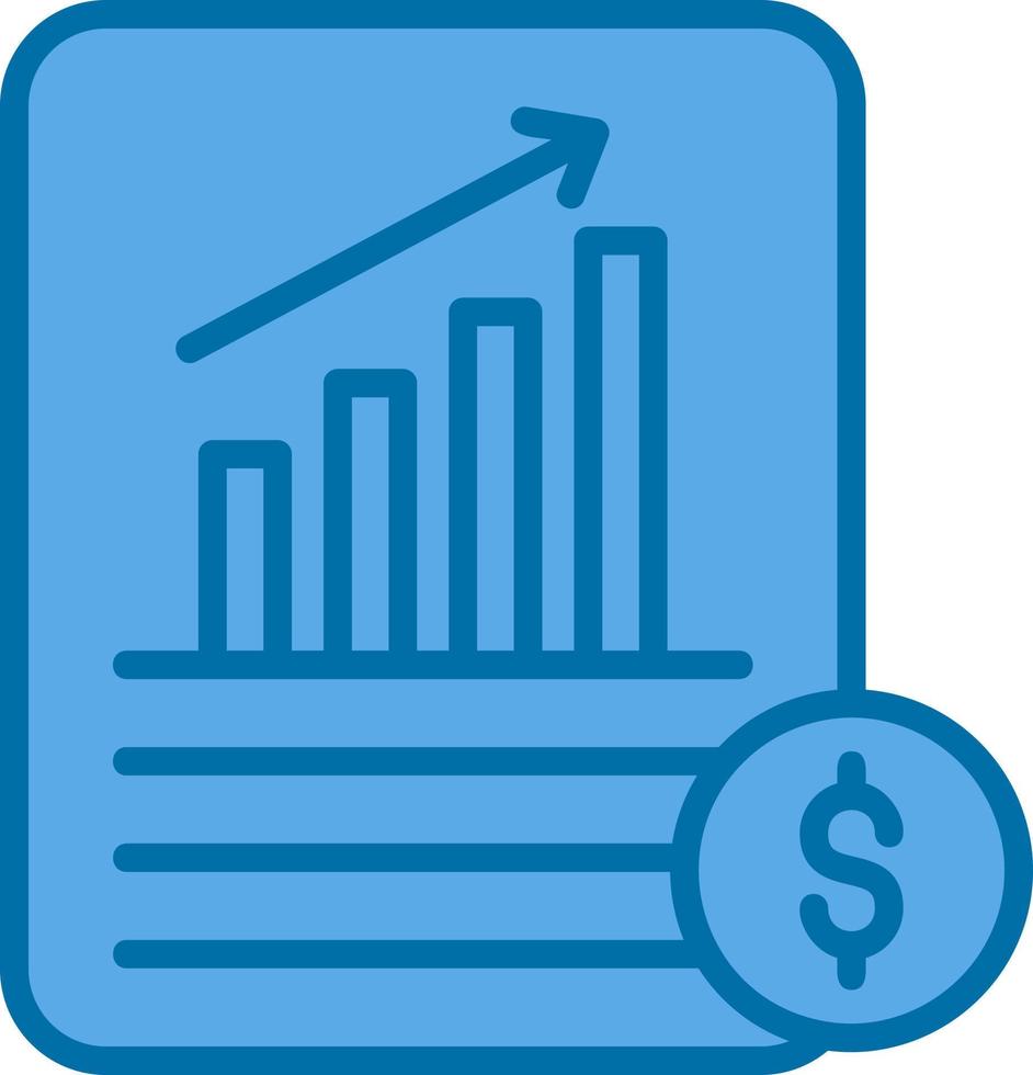 design de ícone vetorial de demonstrações financeiras vetor