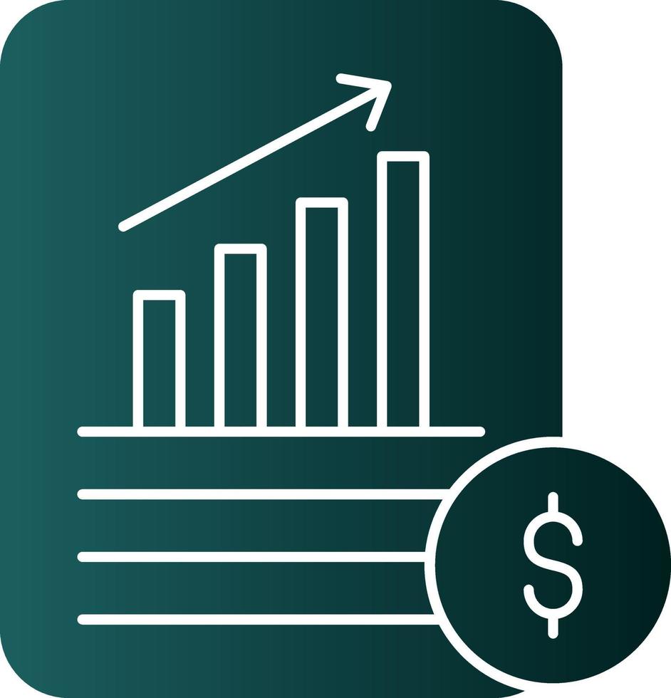 design de ícone vetorial de demonstrações financeiras vetor