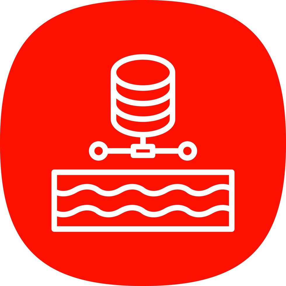 design de ícone de vetor de data lake