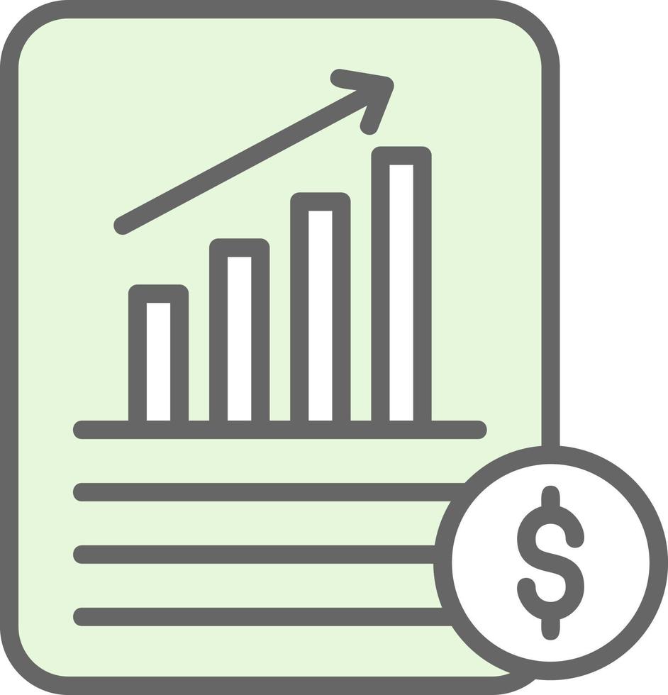 design de ícone vetorial de demonstrações financeiras vetor