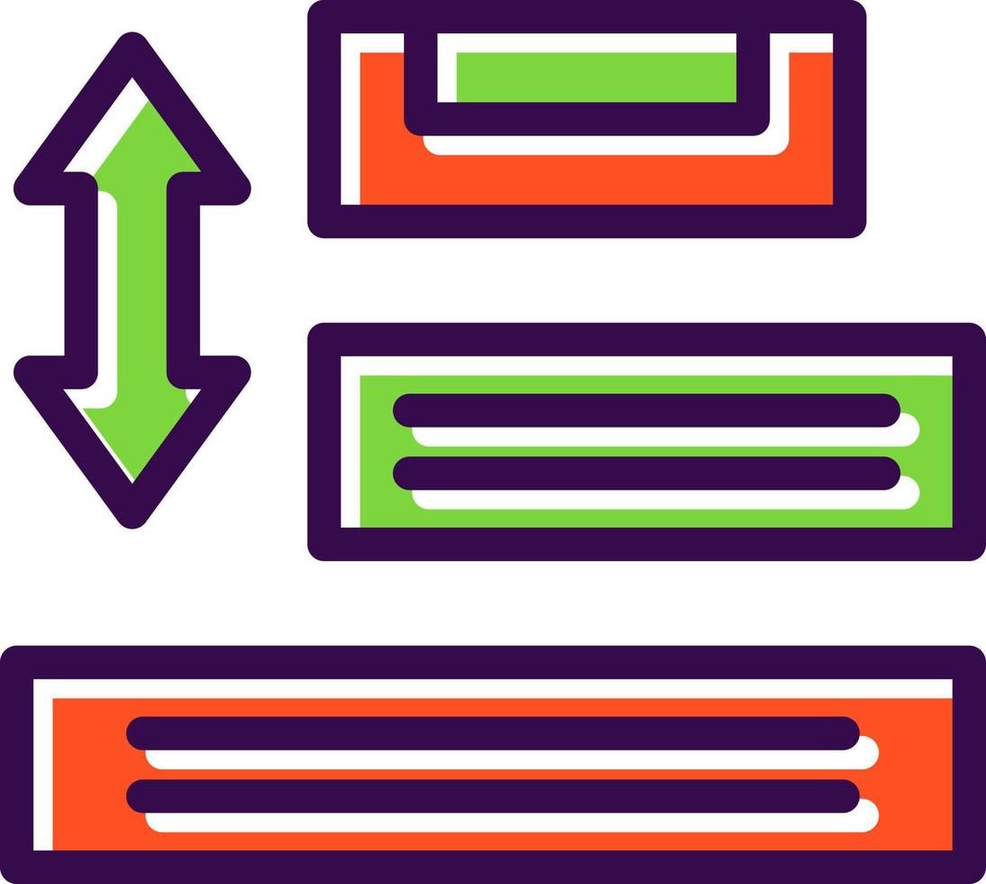 Agile priorizar o design de ícones vetoriais vetor