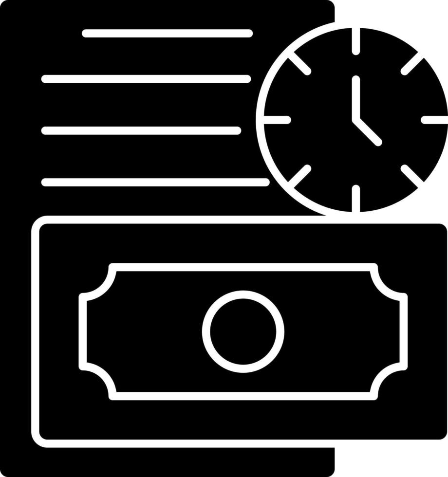 design de ícone de vetor de dívida de longo prazo