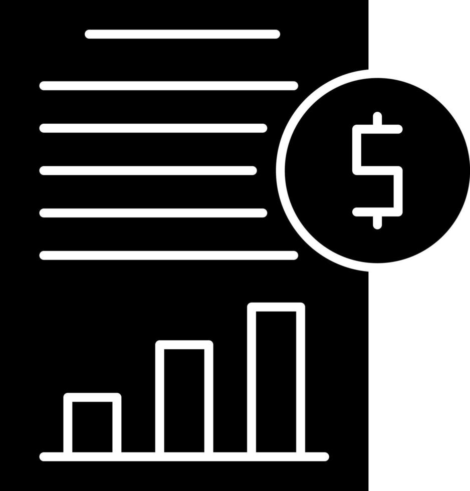 design de ícone de vetor de declaração de fluxo de caixa