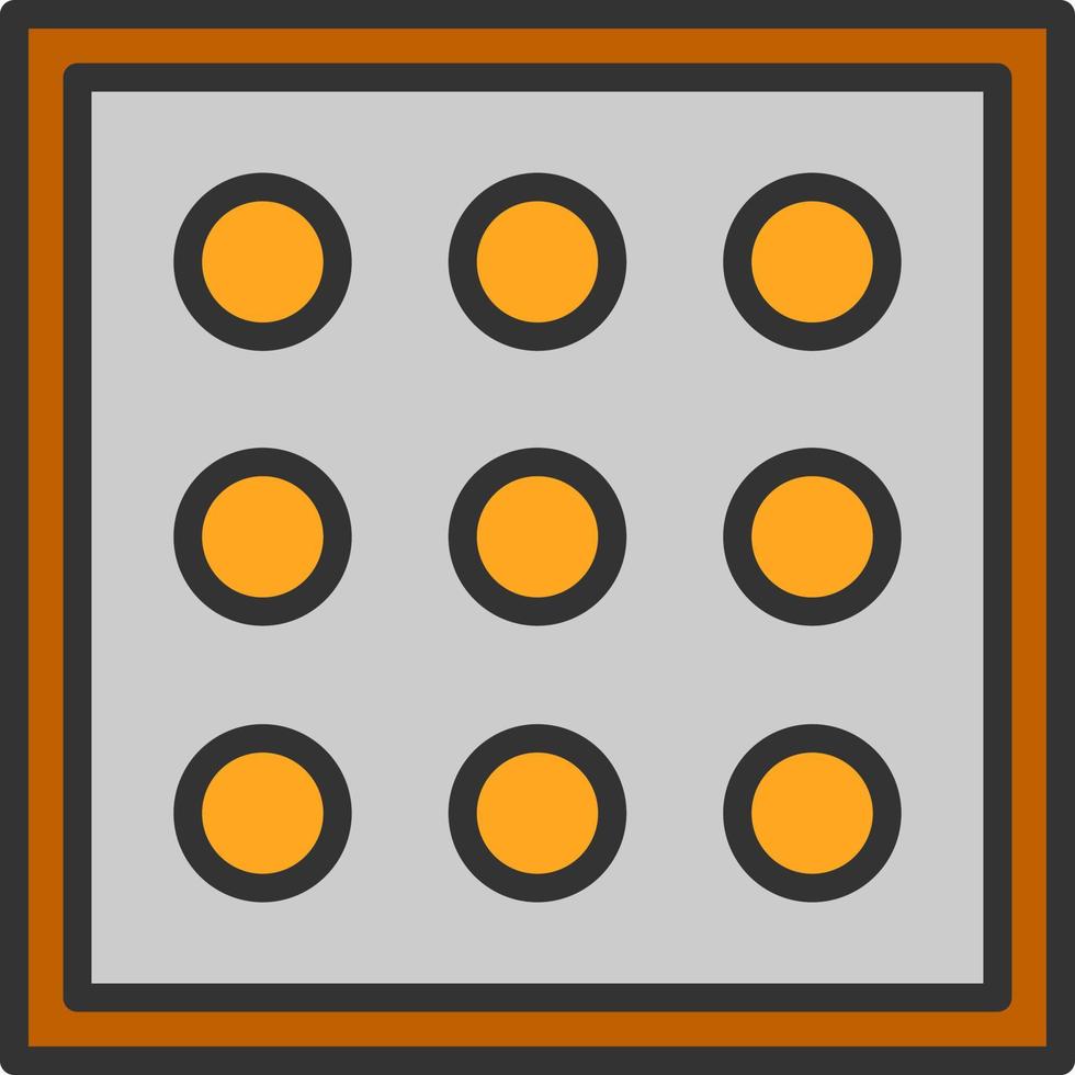 design de ícone vetorial de pontos por polegada vetor