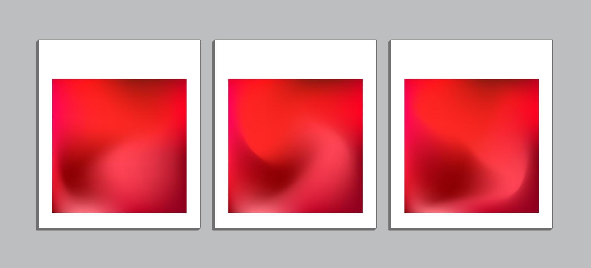 modelo de postagem de mídia social com cor de malha gradiente vermelha. tamanho da tela 1000px x 1000px vetor