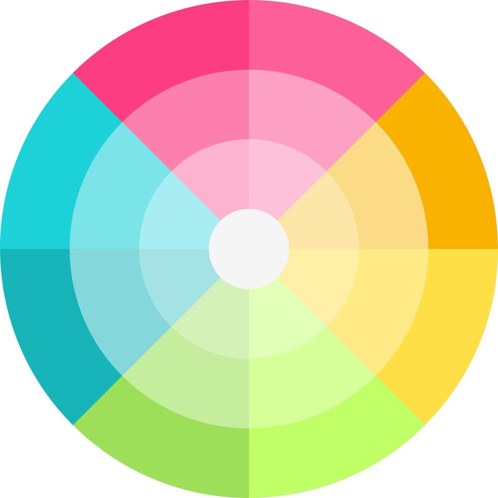 design de ícone de vetor de roda de cores