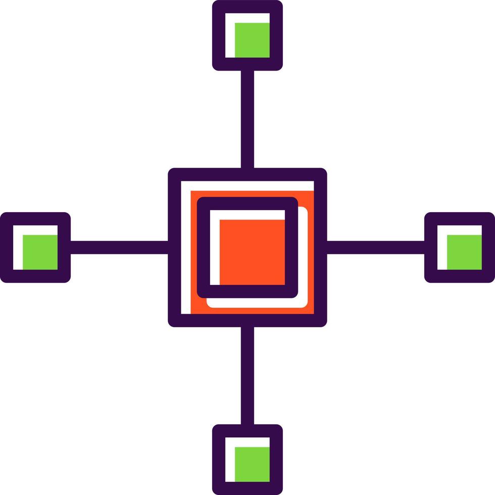 design de ícone vetorial de mapa mental vetor