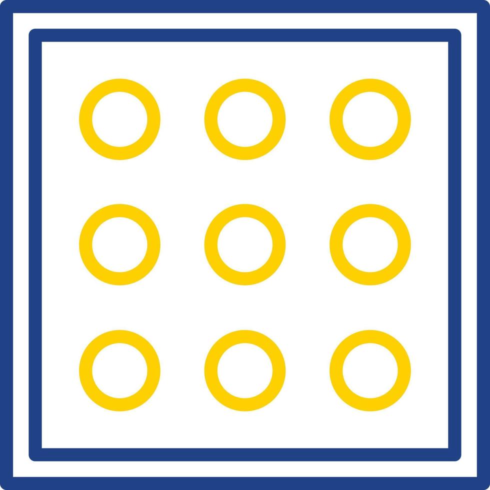design de ícone vetorial de pontos por polegada vetor