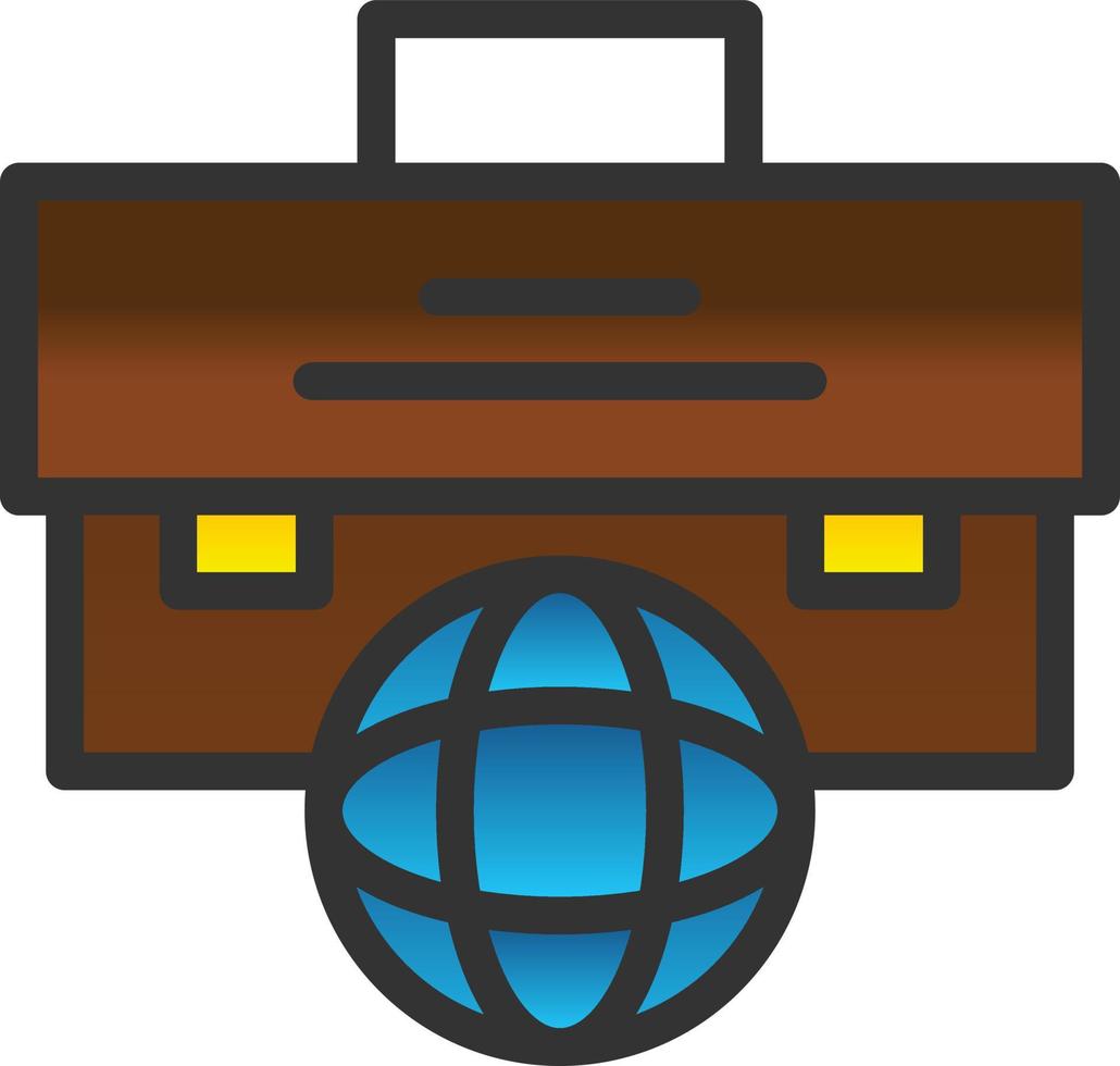 design de ícone de vetor de viagens de negócios