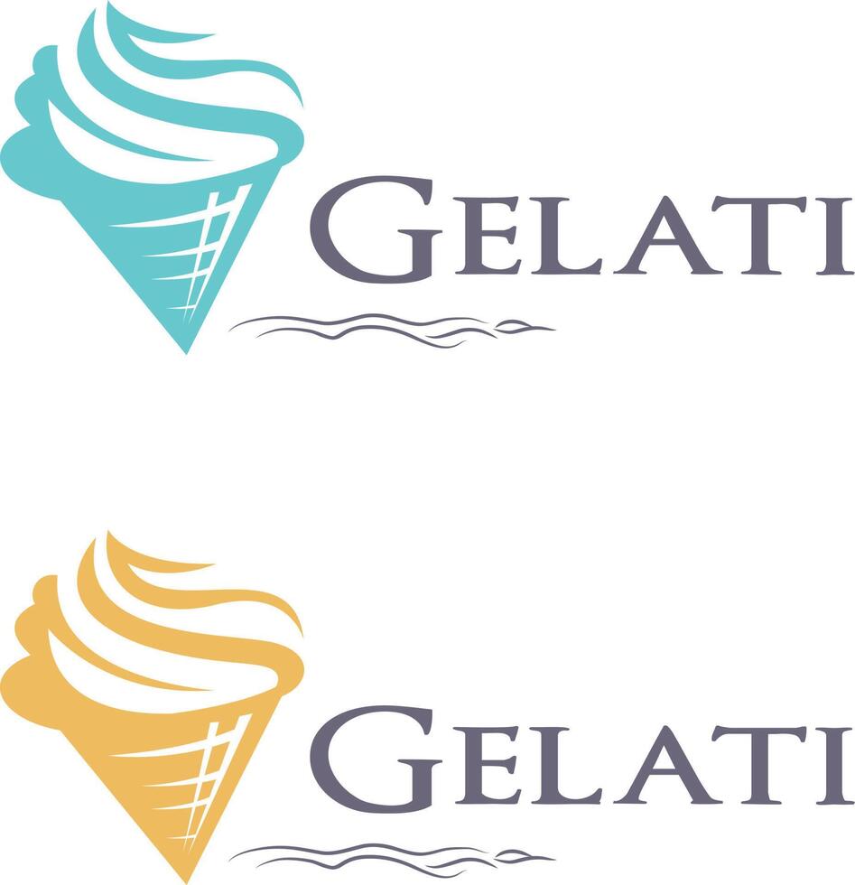 logotipo de iogurte, logotipo de sorvete vetor