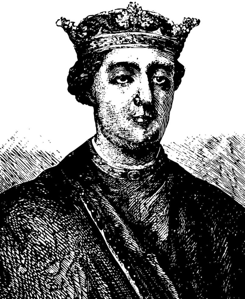 Henry II, ilustração vintage vetor