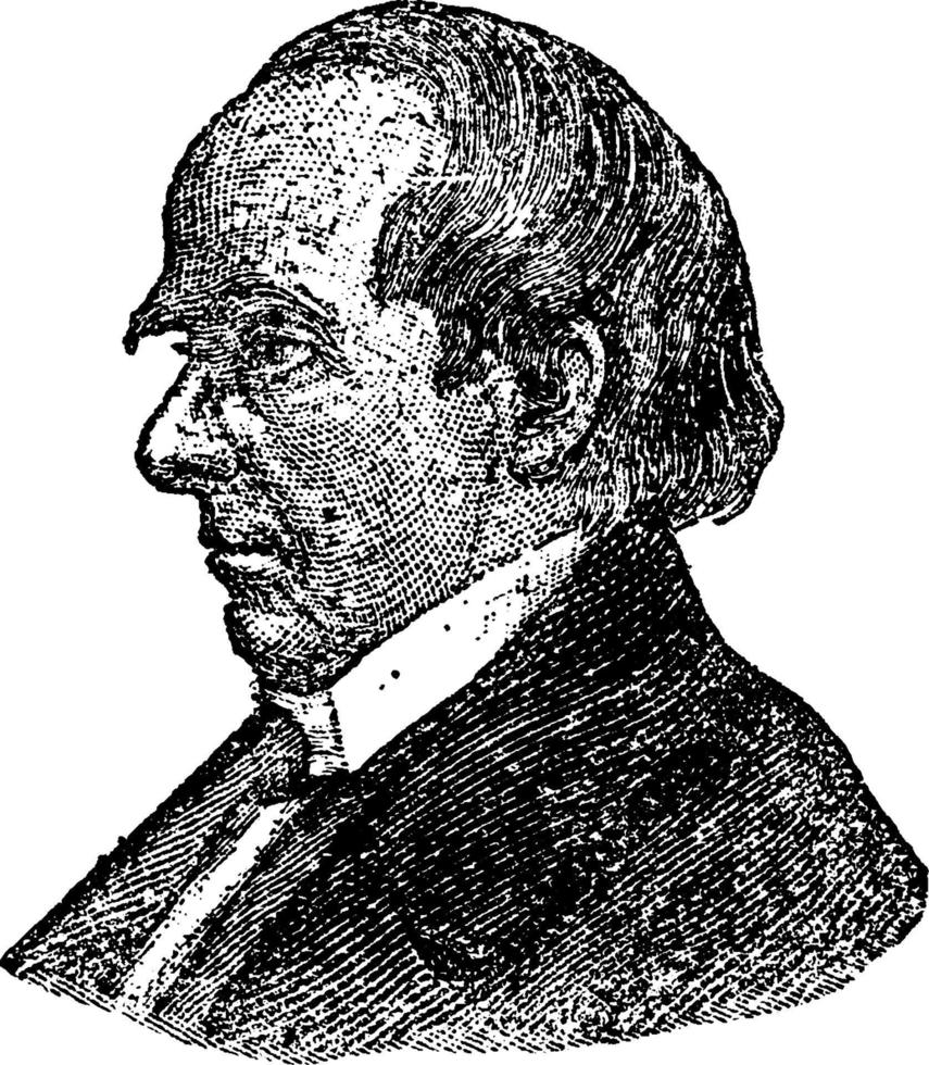 daniel webster, ilustração vintage vetor