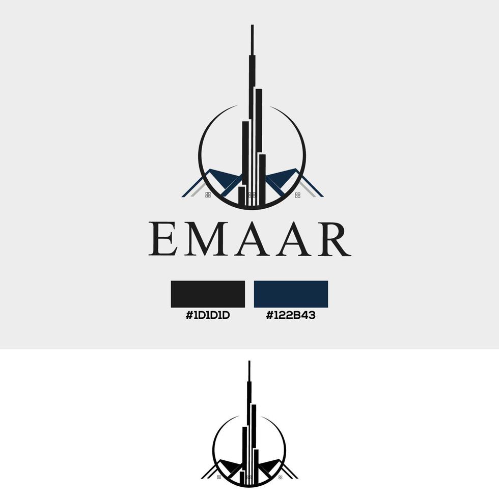 vetor de design de logotipo imobiliário construção de design de logotipo inspiração modelo de logotipo vetor livre de imóveis