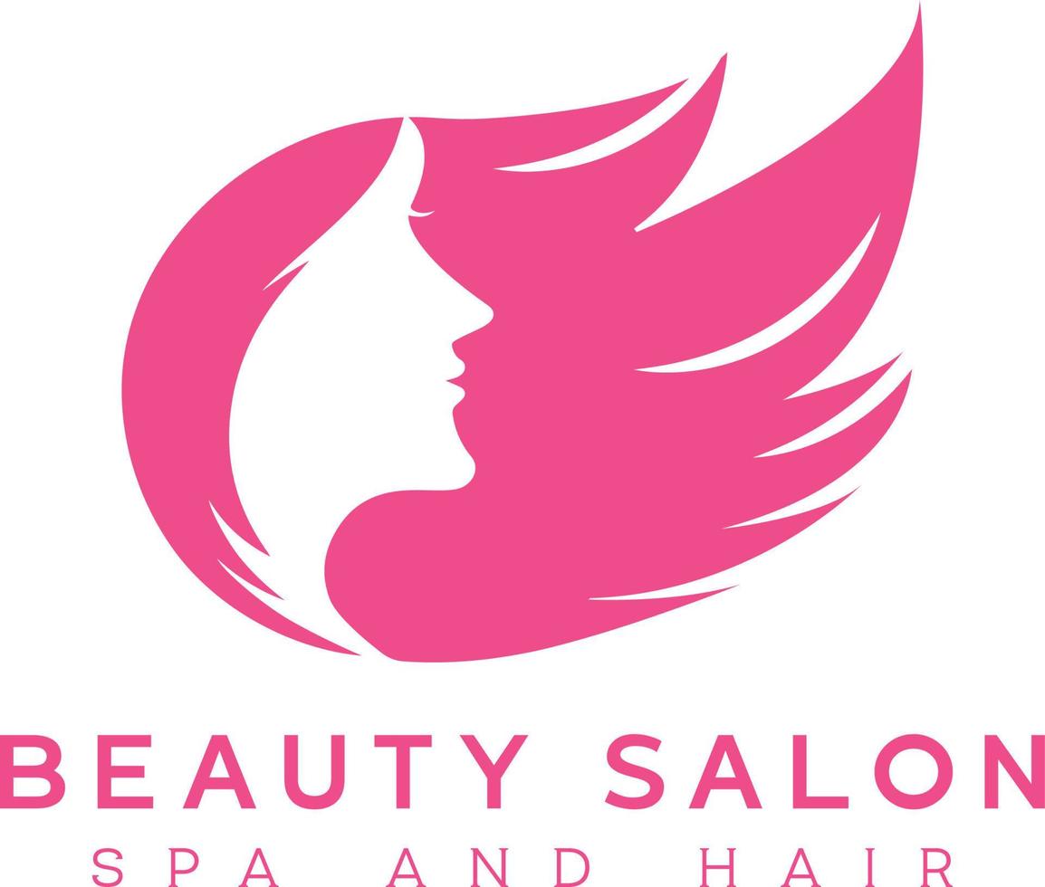 modelos de vetor de logotipo de centro de cuidados de spa de cabelo de beleza