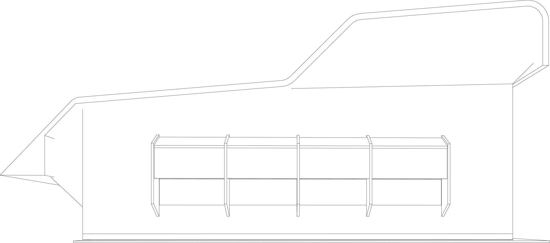 ilustração 3D do projeto de construção vetor