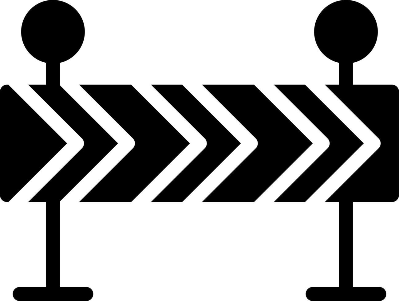 design de ícone de vetor de barricada