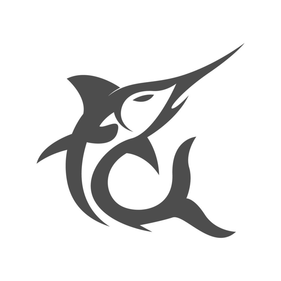 ilustração de design de logotipo de peixe vetor