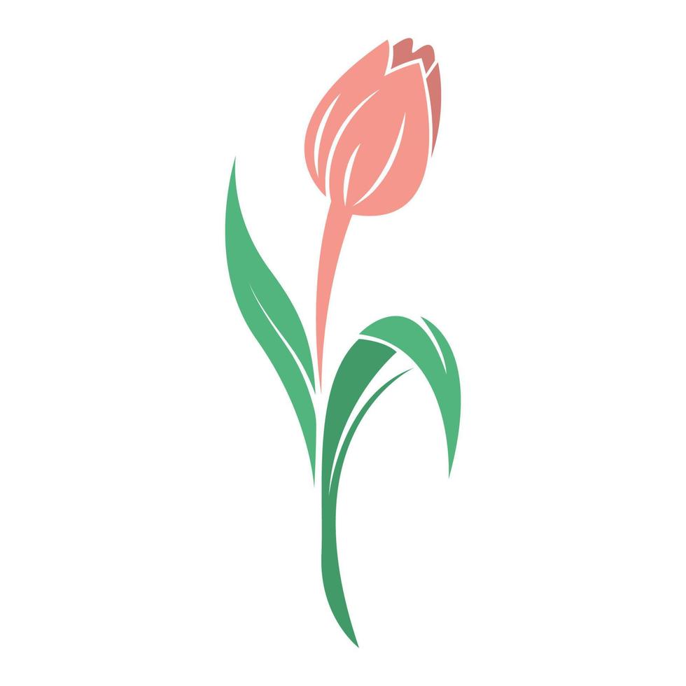 vetor de design de ícone de tulipa