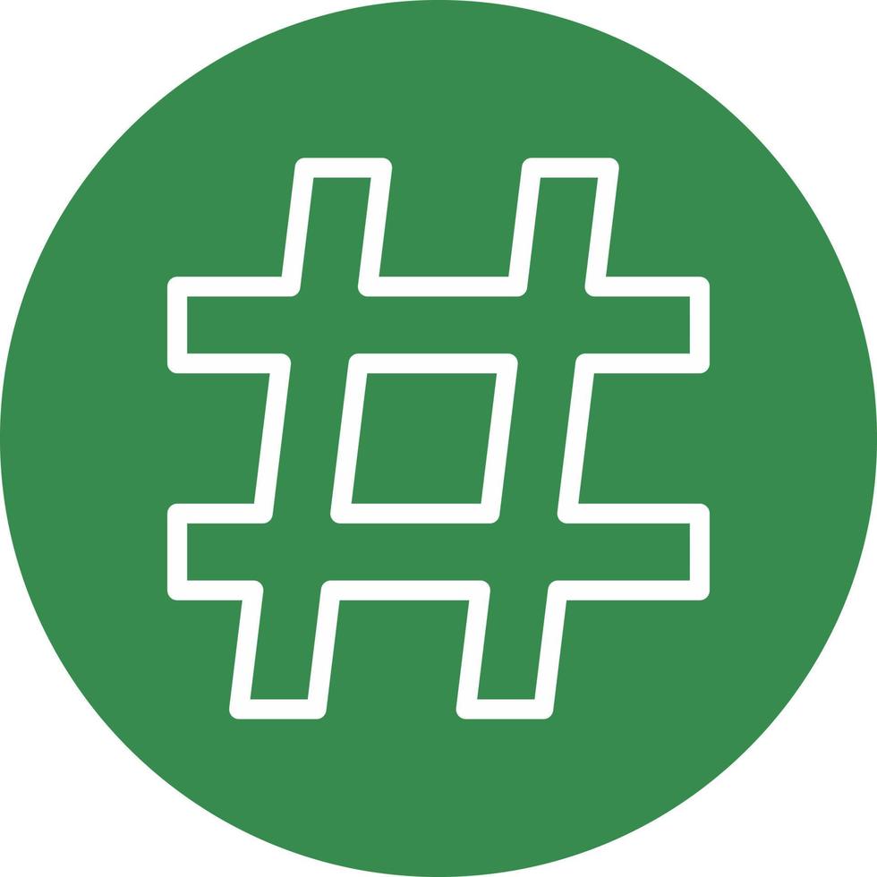 design de ícone de vetor de hashtag