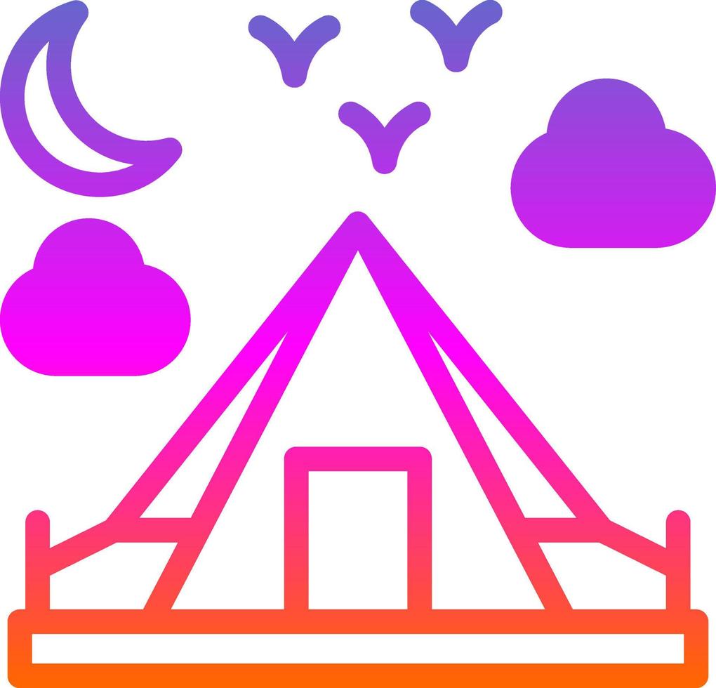 design de ícone de vetor de acampamento