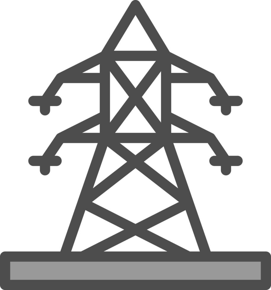 design de ícone de vetor de poste elétrico