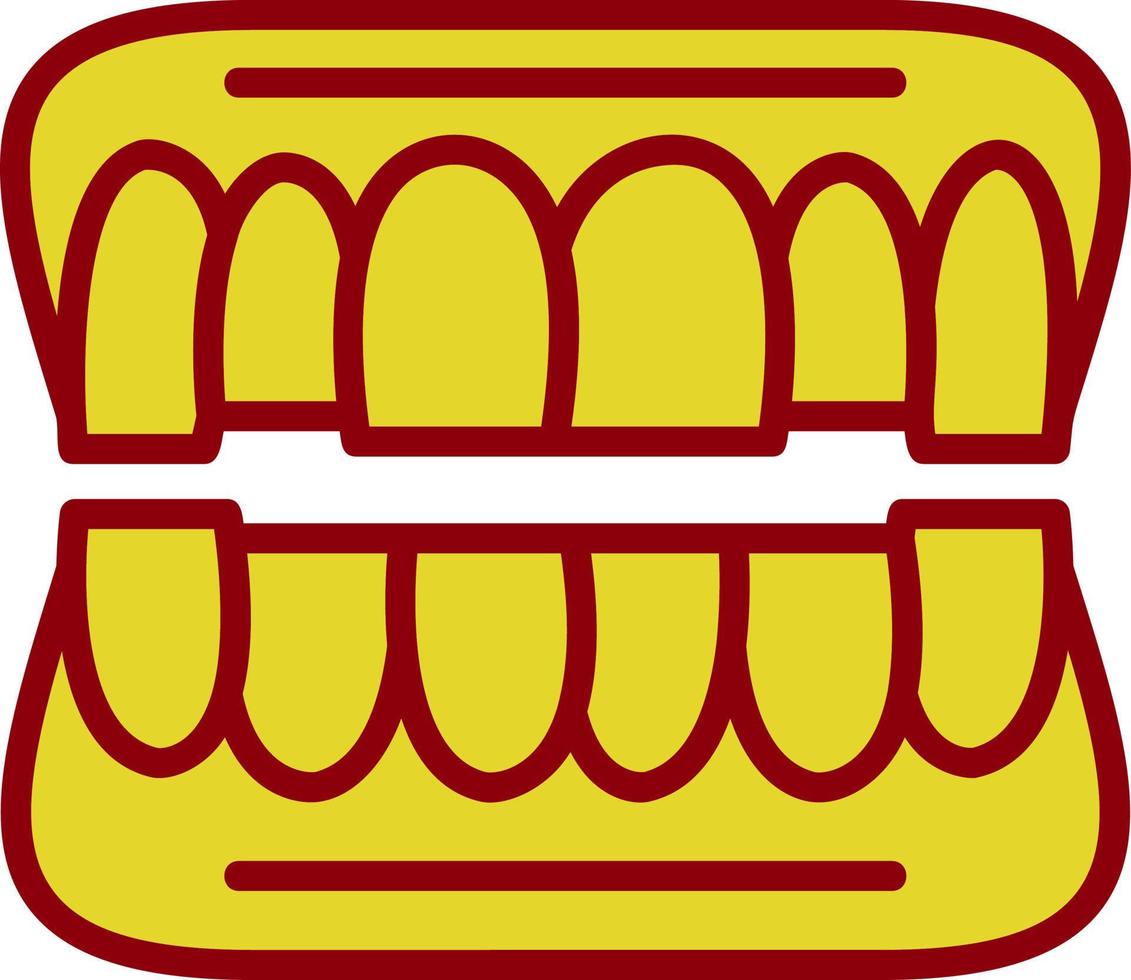 design de ícone de vetor de dentadura